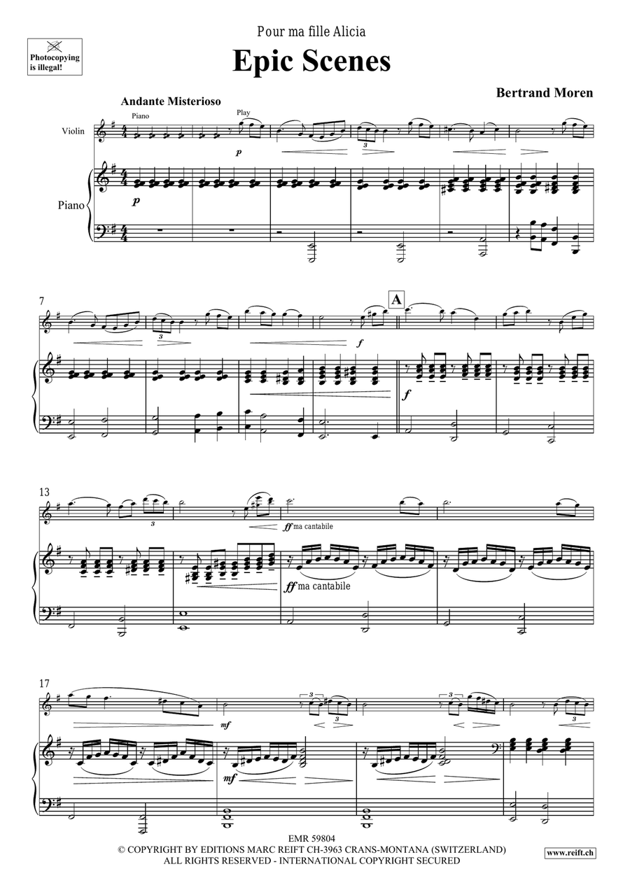Epic Scenes Epic Scenes Violin Solo scores gallery preview page 5