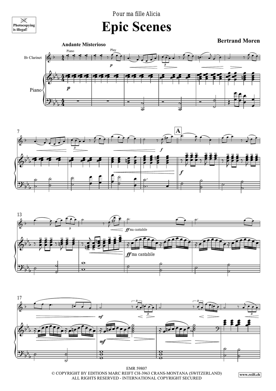 Epic Scenes Epic Scenes Clarinet Solo scores gallery preview page 5