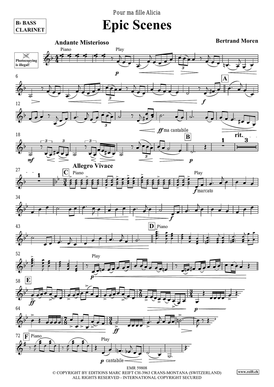 Epic Scenes Epic Scenes Bass Clarinet scores gallery preview page 4