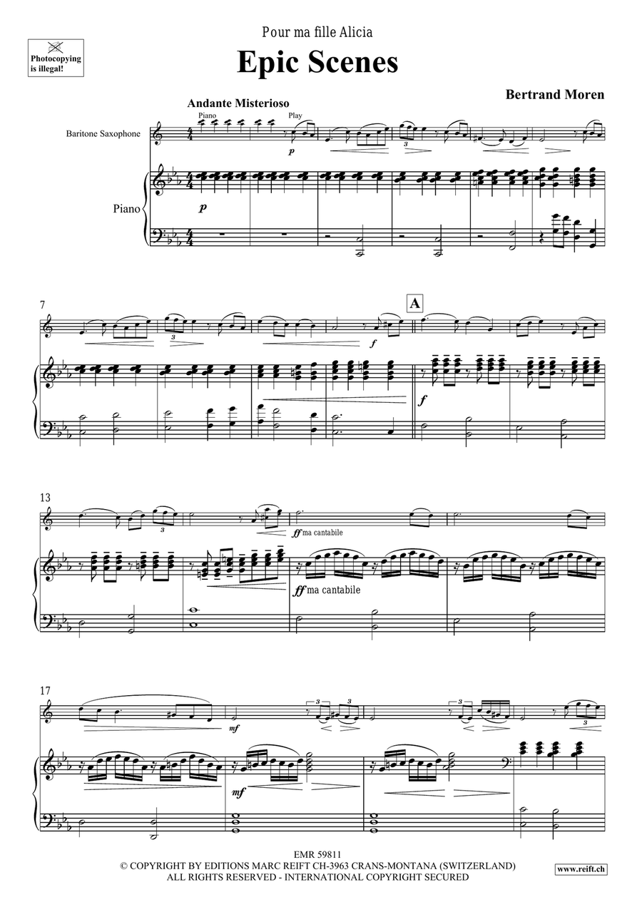 Epic Scenes Epic Scenes Baritone Saxophone scores gallery preview page 5