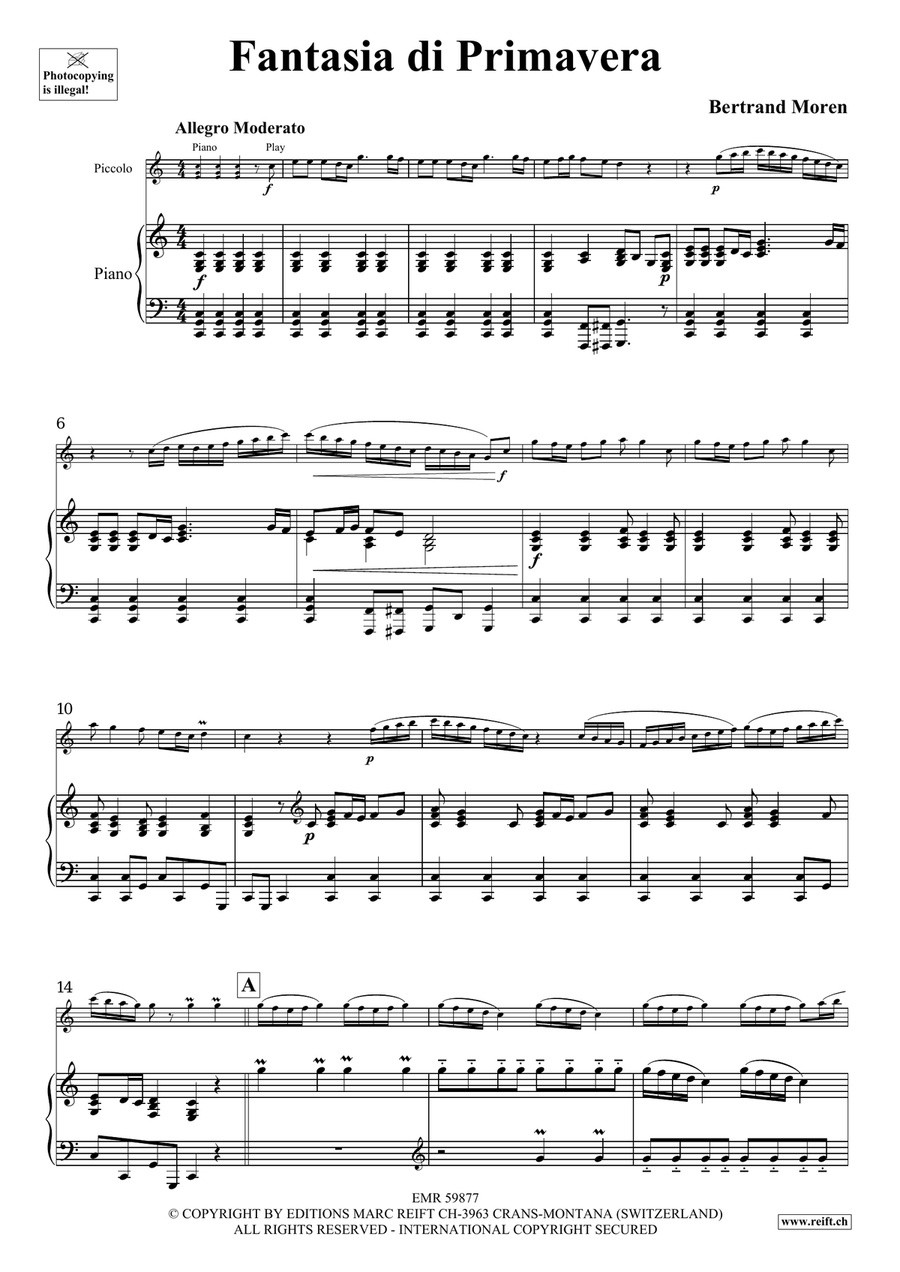 Fantasia di Primavera Fantasia di Primavera Piccolo scores gallery preview page 5