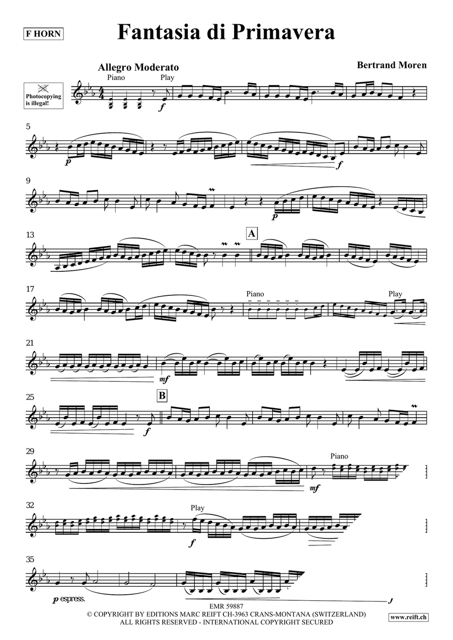 Fantasia di Primavera Fantasia di Primavera Horn scores gallery preview page 4