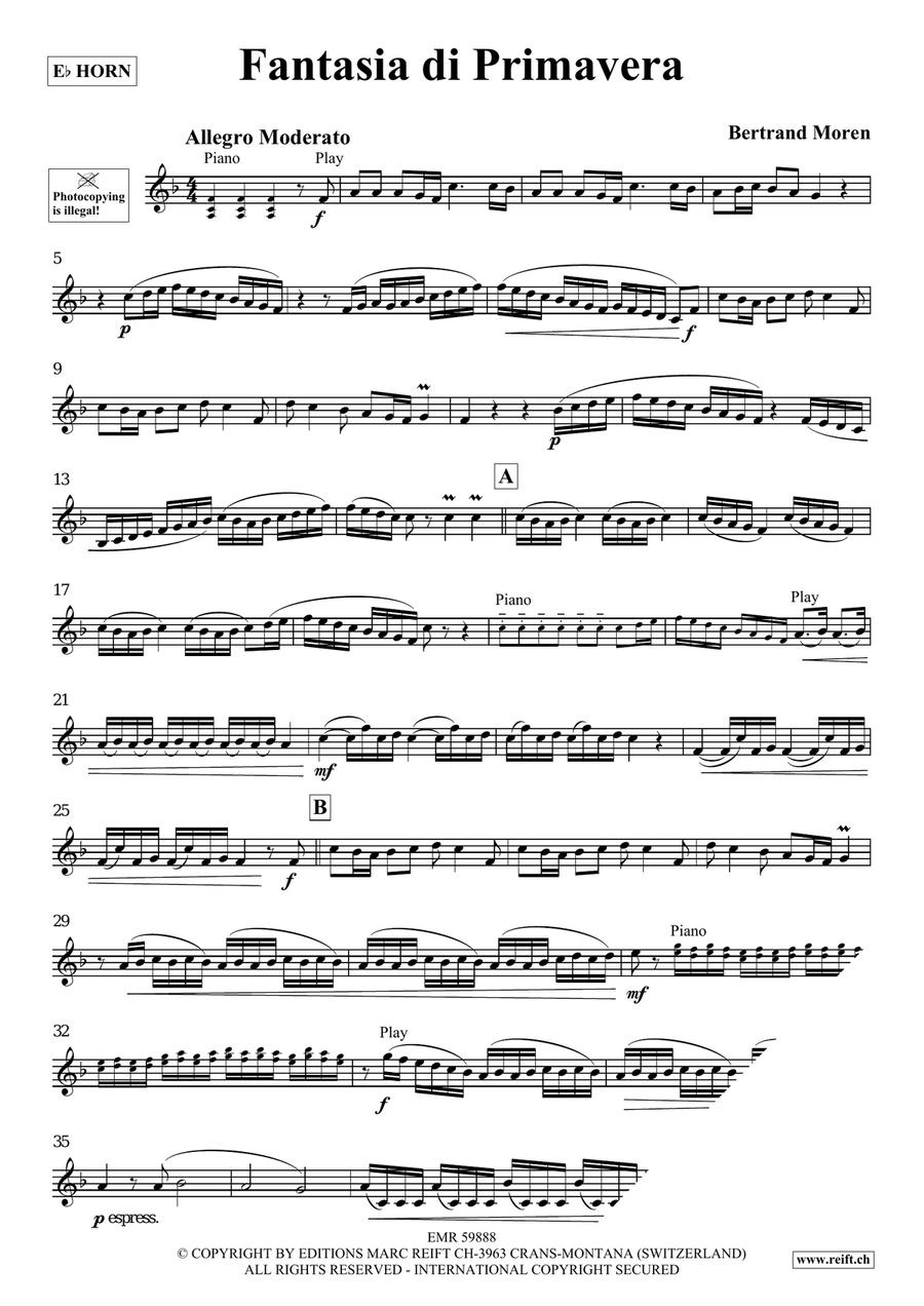 Fantasia di Primavera Fantasia di Primavera Horn scores gallery preview page 4