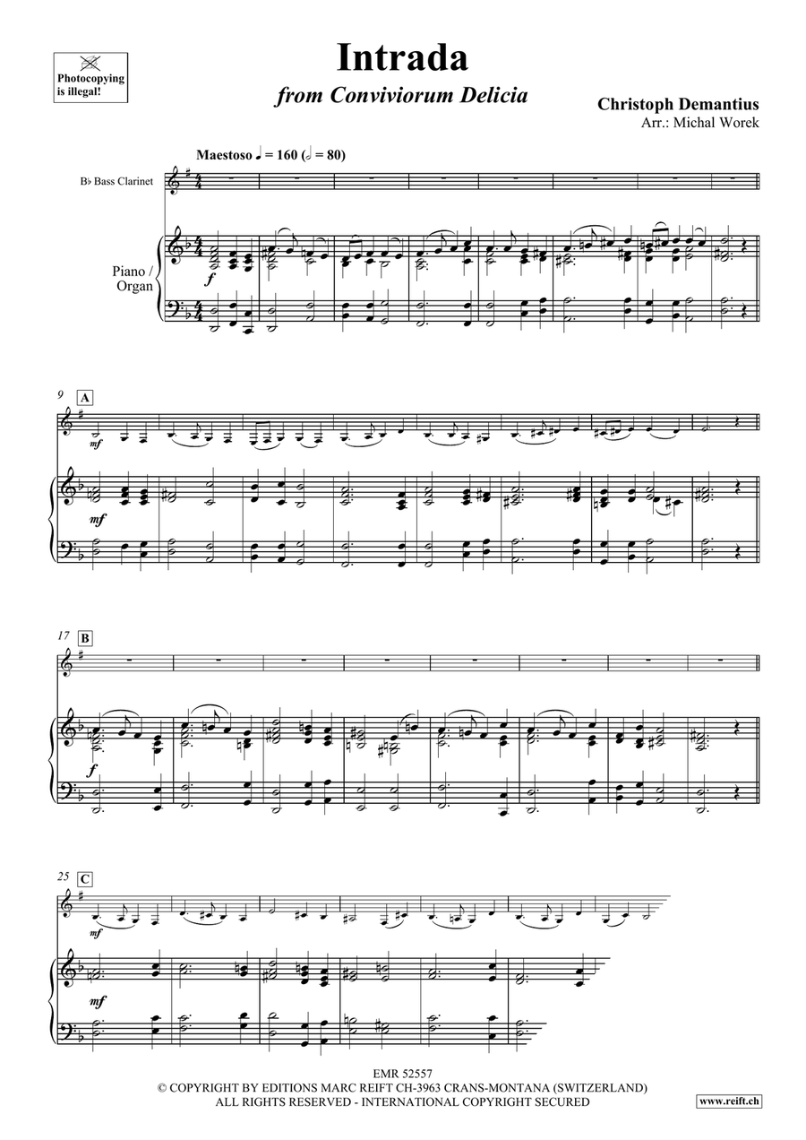 Intrada Intrada Bass Clarinet scores gallery preview page 3