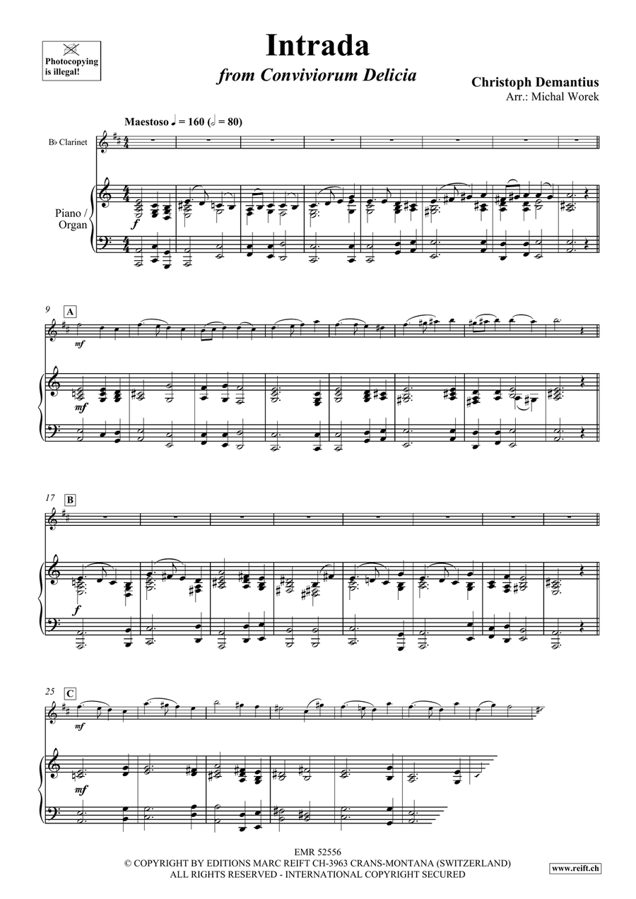 Intrada Intrada Clarinet Solo scores gallery preview page 3