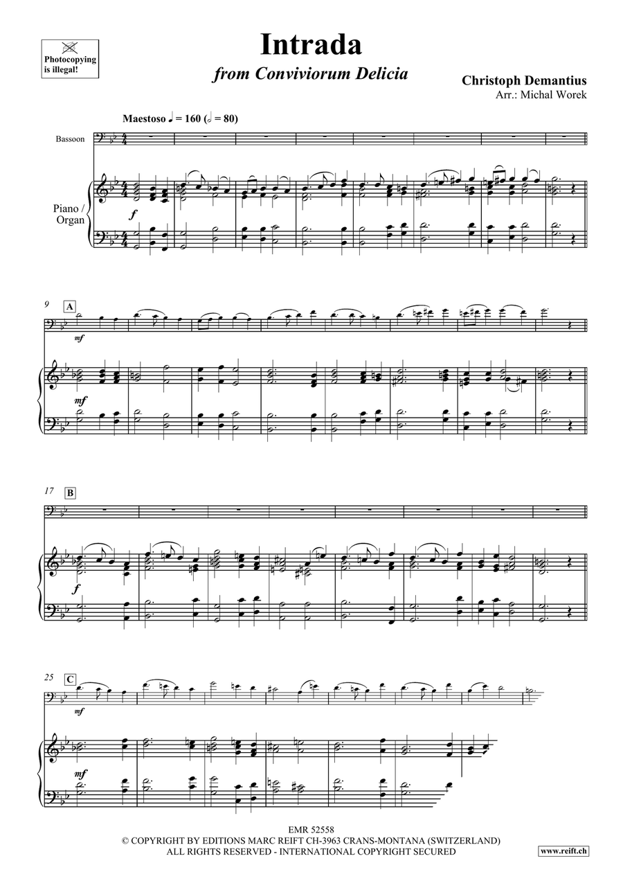 Intrada Intrada Bassoon Solo scores gallery preview page 3
