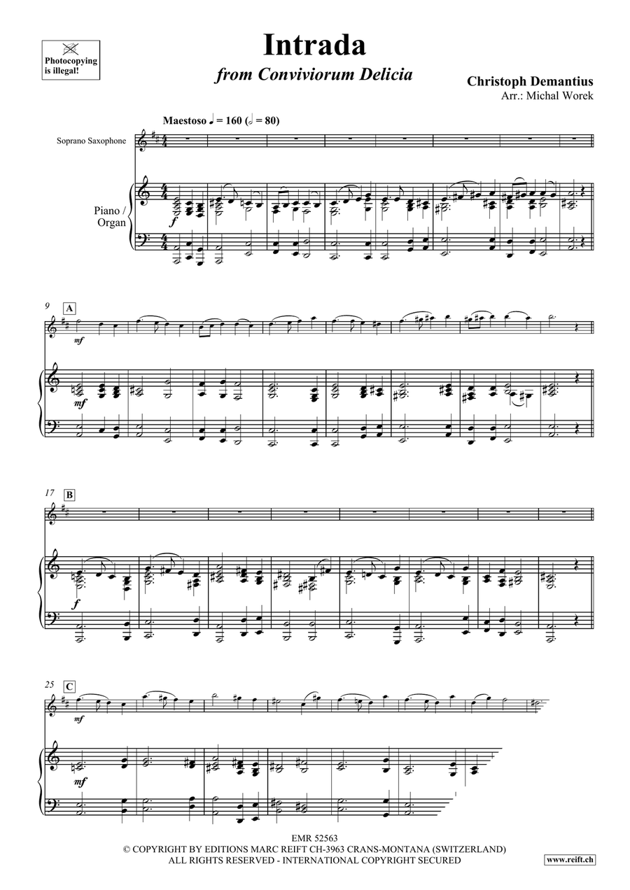 Intrada Intrada Soprano Saxophone scores gallery preview page 3