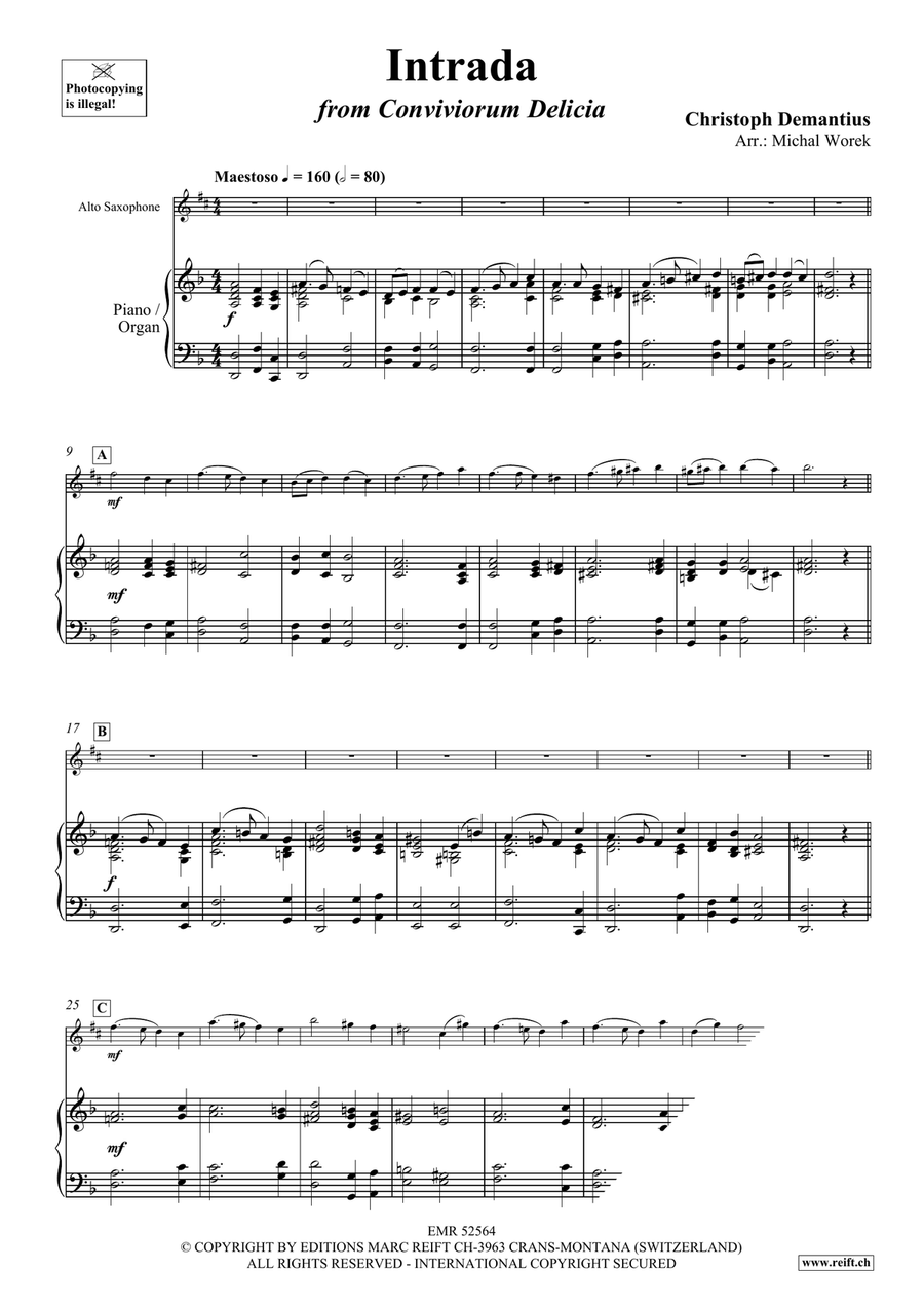 Intrada Intrada Alto Saxophone scores gallery preview page 3