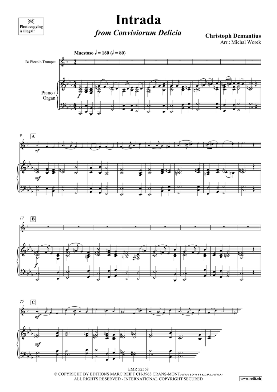 Intrada Intrada Piccolo Trumpet scores gallery preview page 3