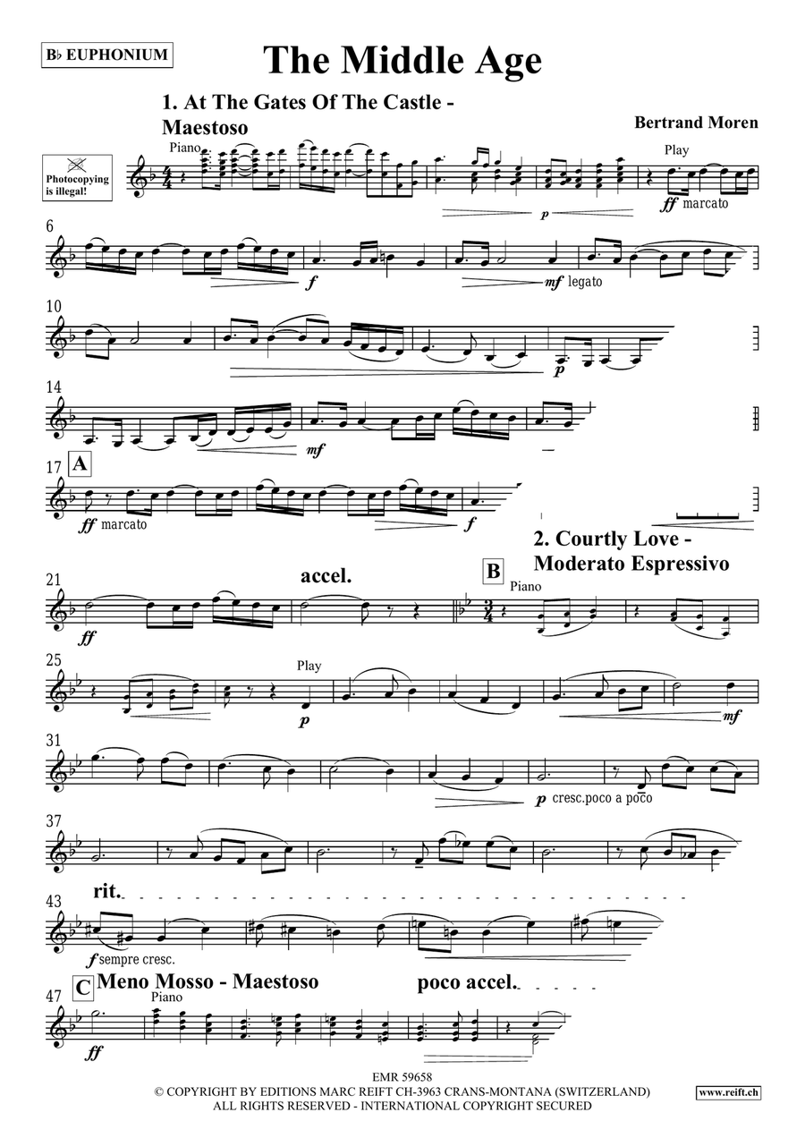 The Middle Age The Middle Age Euphonium scores gallery preview page 4
