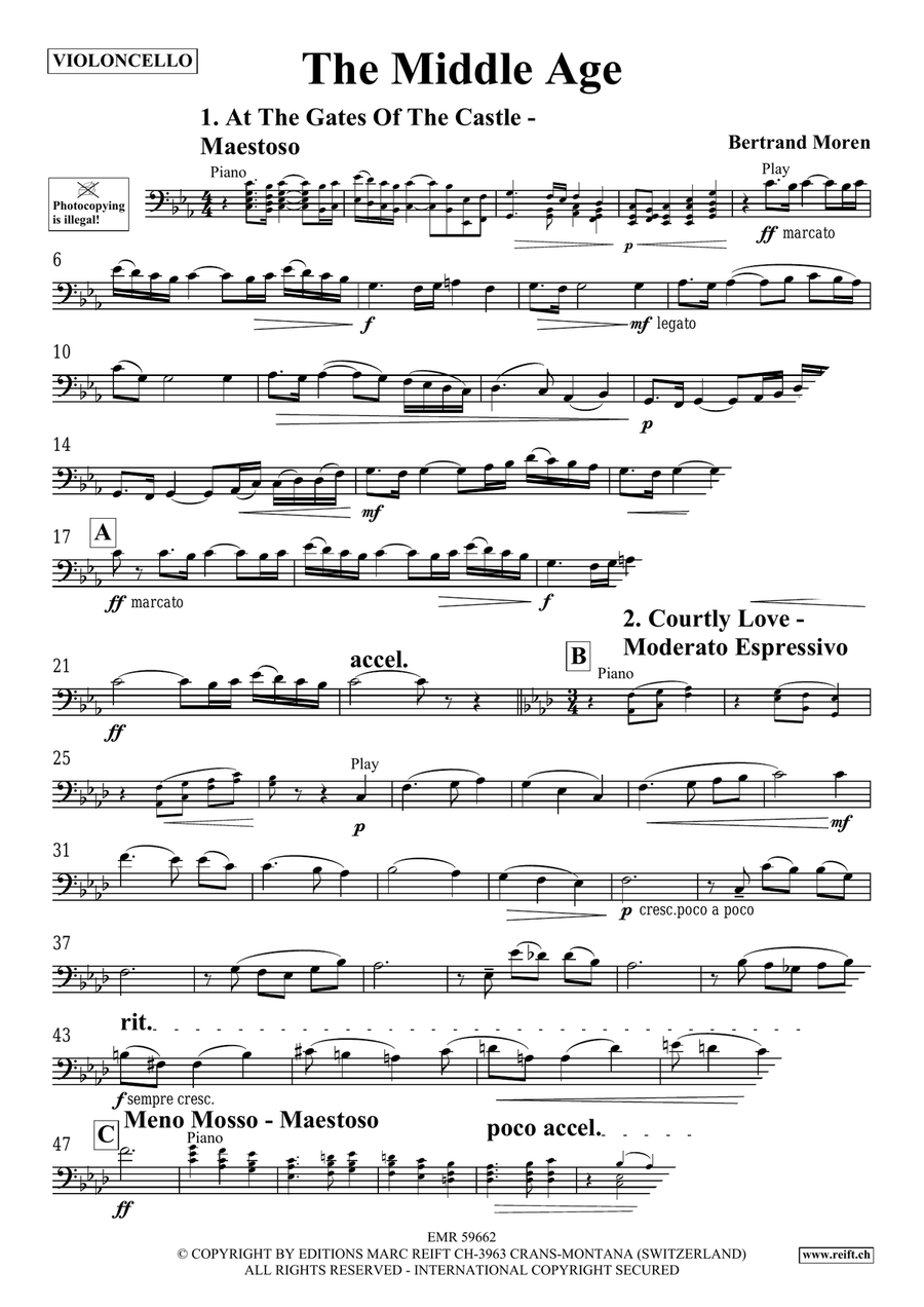 The Middle Age The Middle Age Piano Accompaniment scores gallery preview page 4