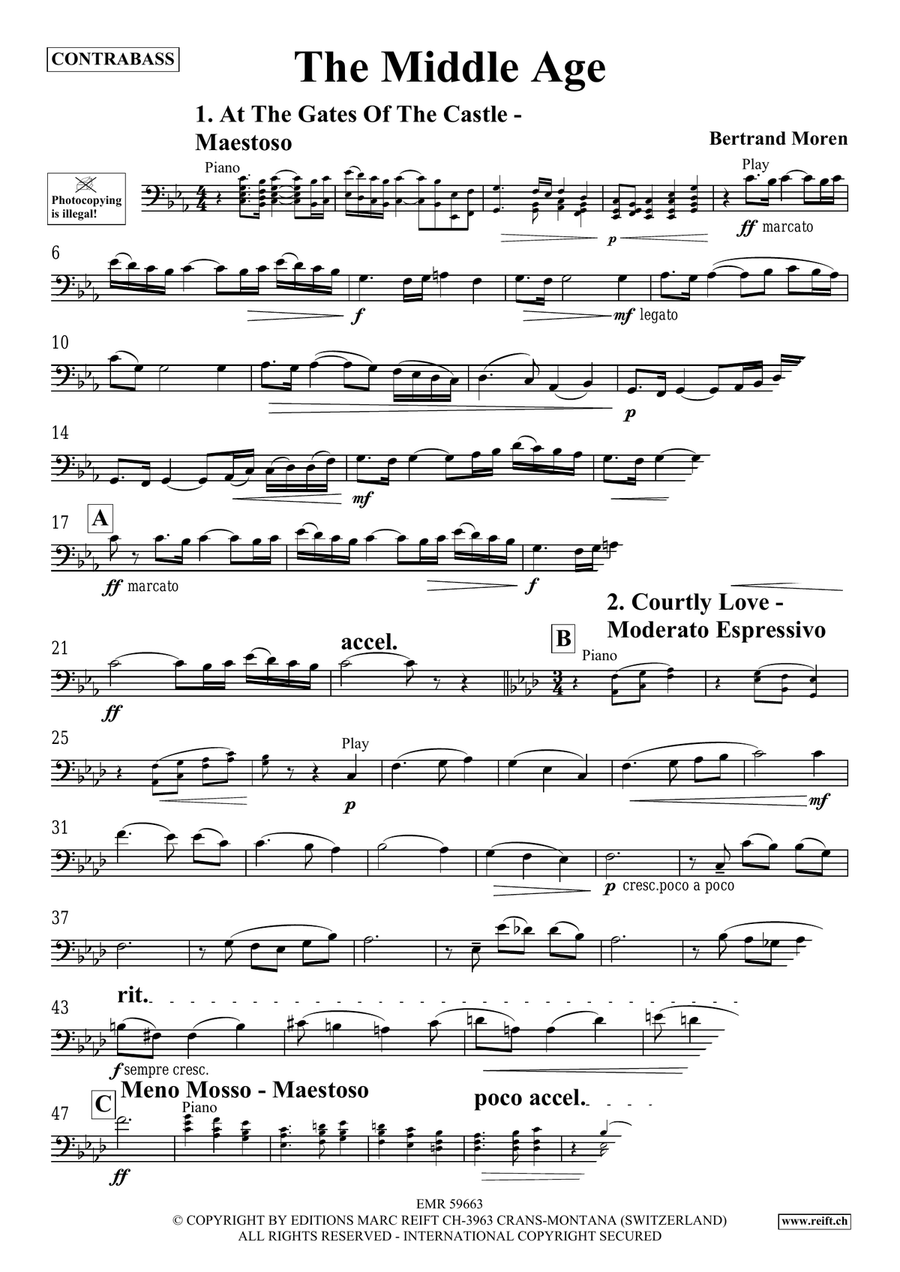 The Middle Age The Middle Age Double Bass scores gallery preview page 4