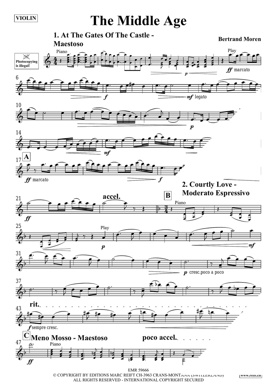 The Middle Age The Middle Age Violin Solo scores gallery preview page 4