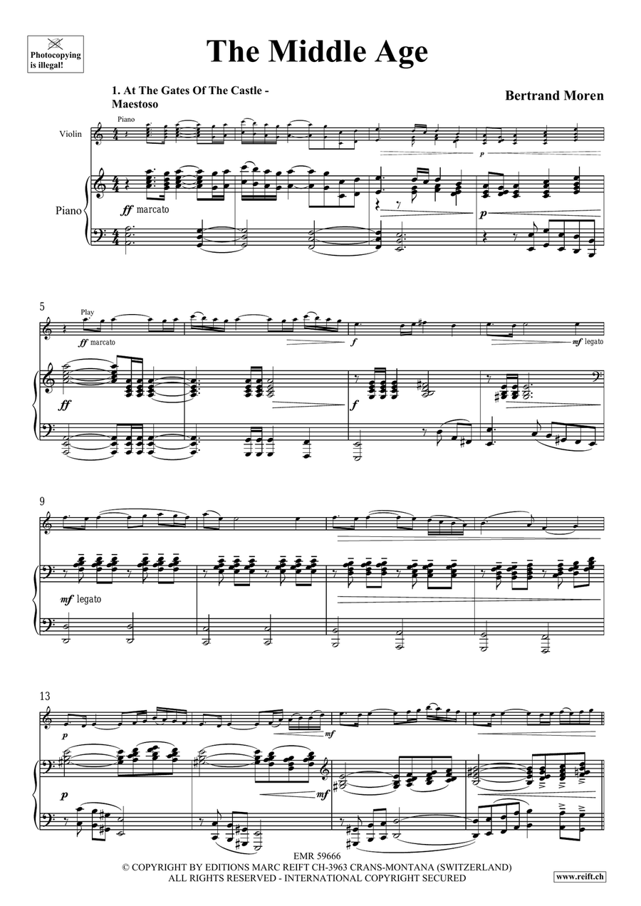 The Middle Age The Middle Age Violin Solo scores gallery preview page 5