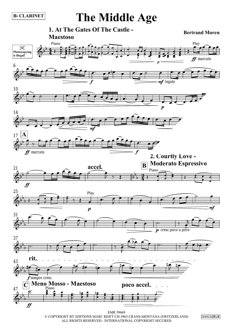 The Middle Age The Middle Age Clarinet Solo scores gallery preview page 4