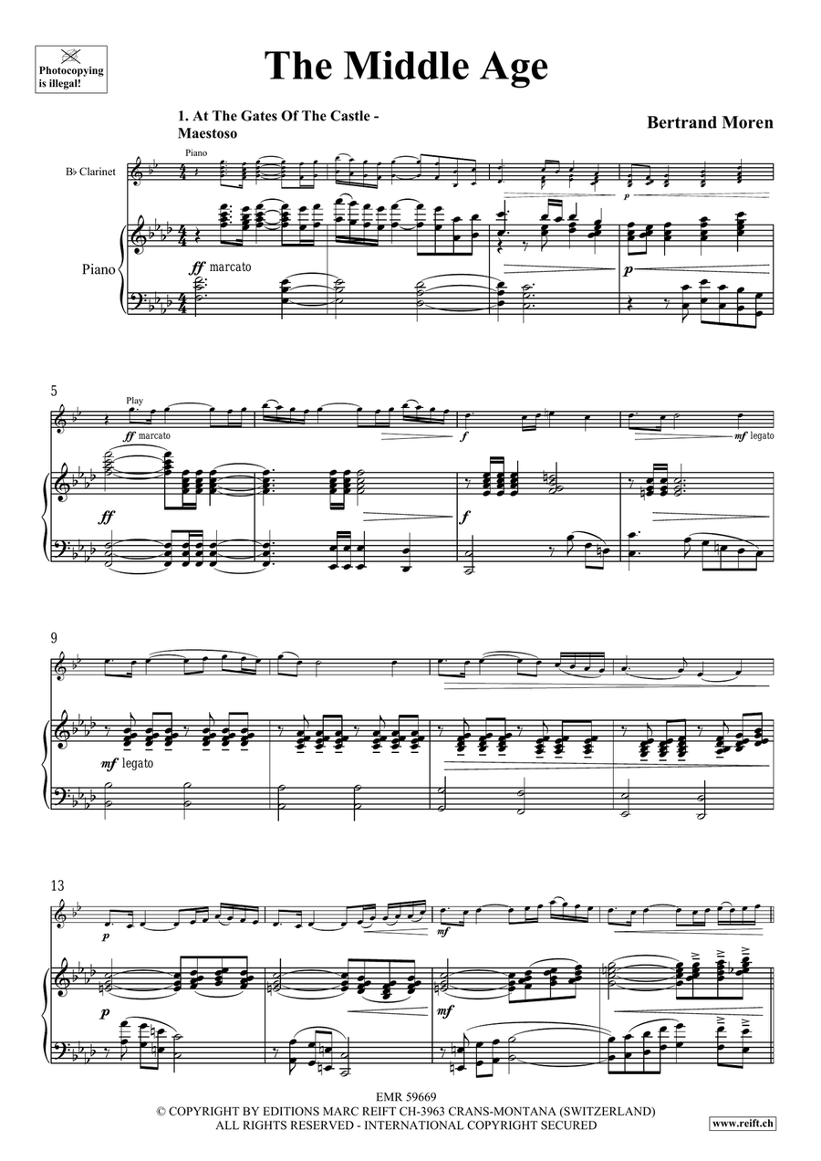 The Middle Age The Middle Age Clarinet Solo scores gallery preview page 5