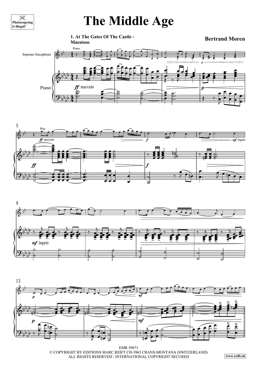 The Middle Age The Middle Age Soprano Saxophone scores gallery preview page 5