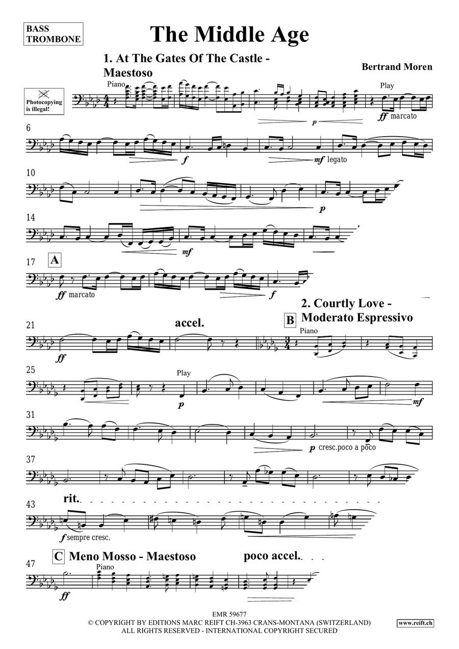 The Middle Age The Middle Age Bass Trombone scores gallery preview page 4