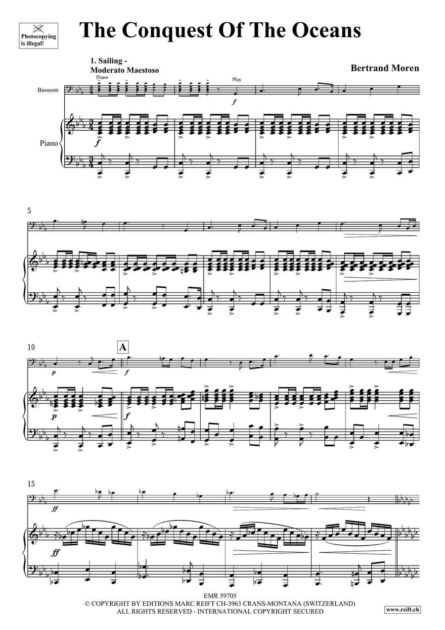 The Conquest Of The Oceans Bassoon Solo scores gallery preview page 5