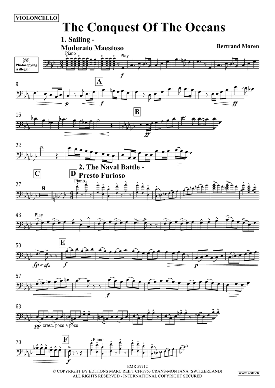 The Conquest Of The Oceans Piano Accompaniment scores gallery preview page 4