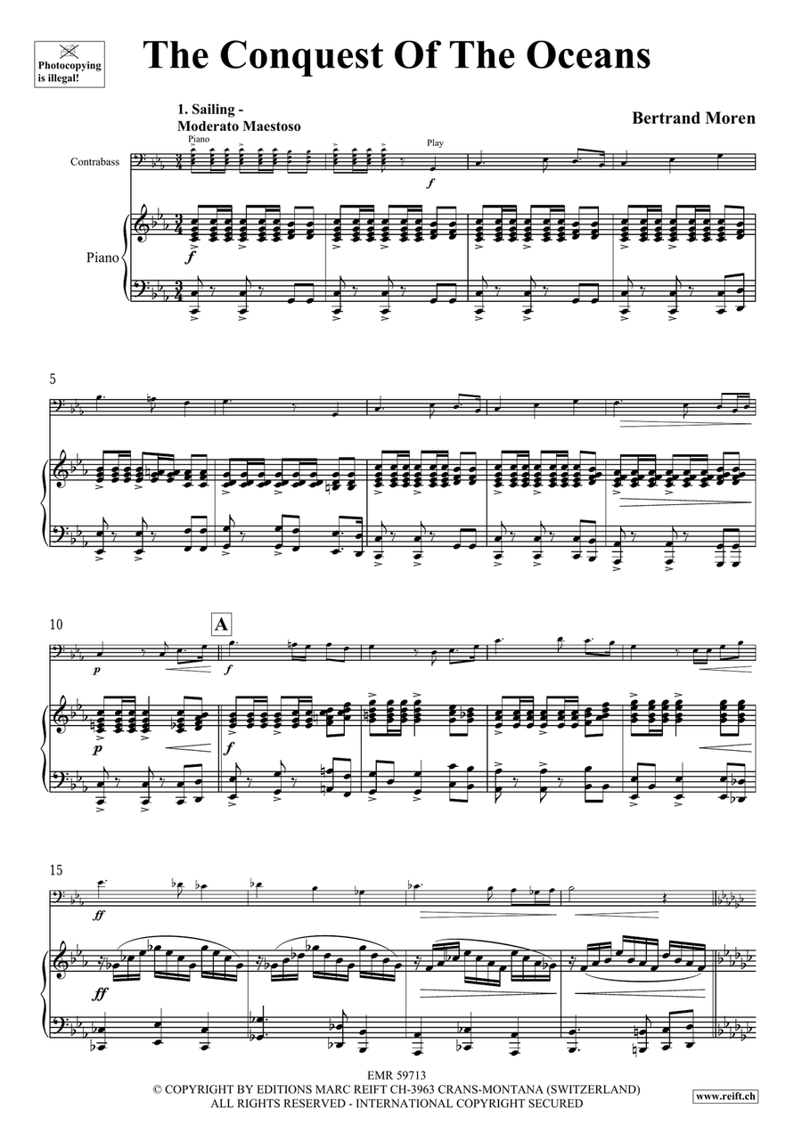 The Conquest Of The Oceans Double Bass scores gallery preview page 5