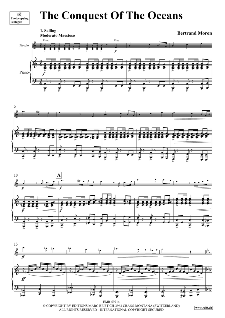 The Conquest Of The Oceans Piccolo scores gallery preview page 5