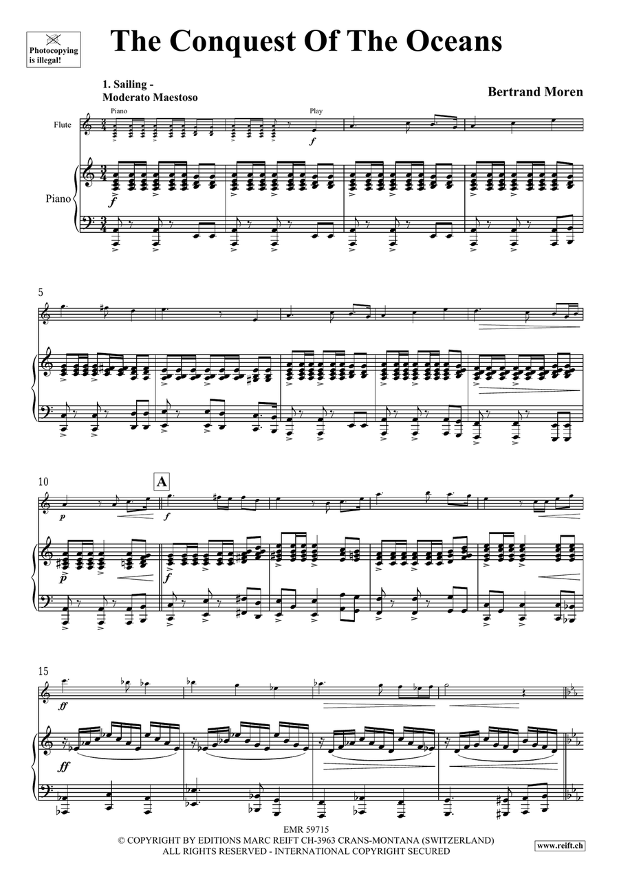 The Conquest Of The Oceans Flute Solo scores gallery preview page 5