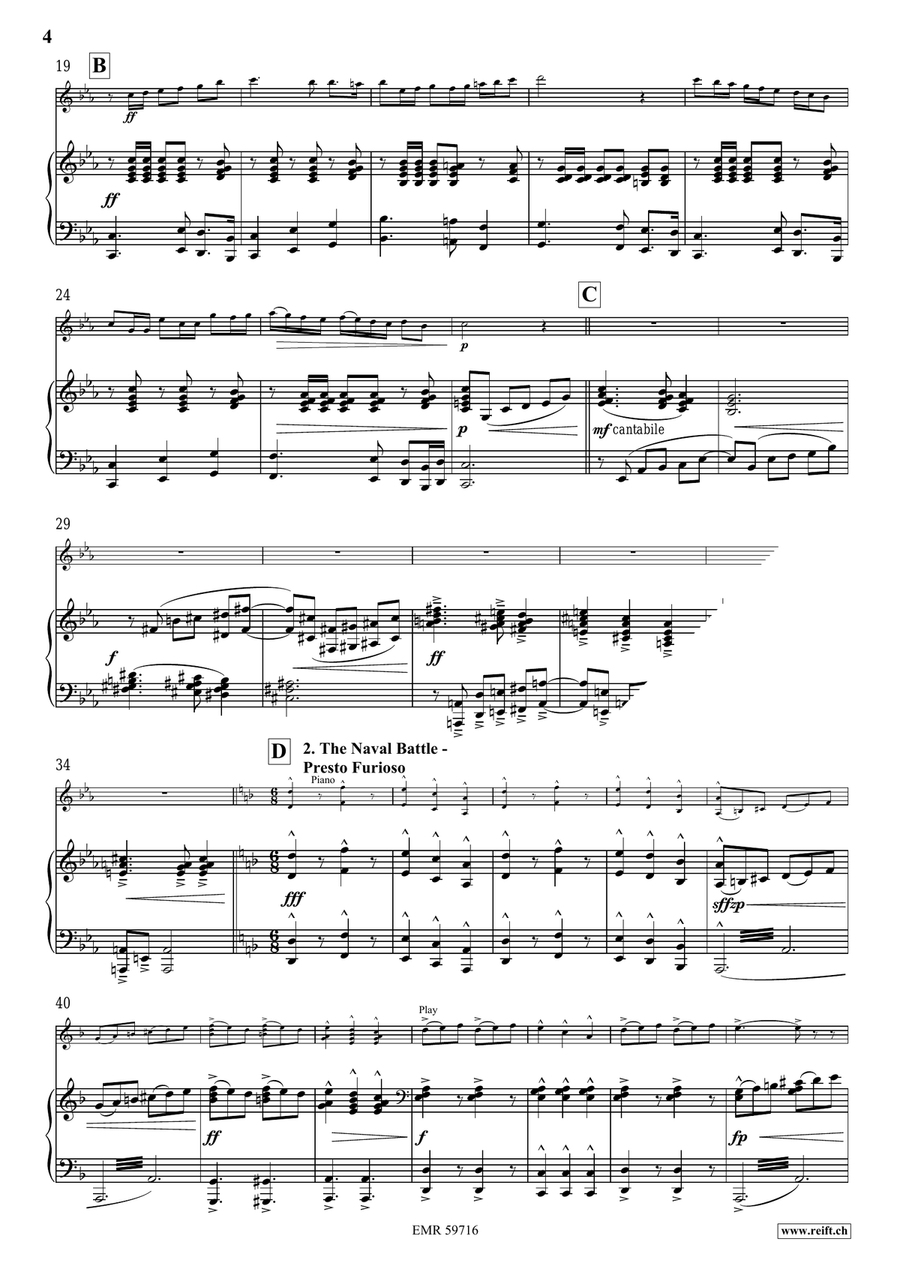 The Conquest Of The Oceans Violin Solo scores gallery preview page 6