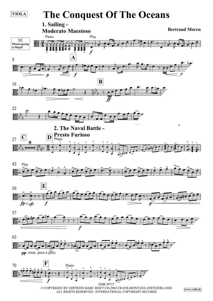 The Conquest Of The Oceans Piano Accompaniment scores gallery preview page 4