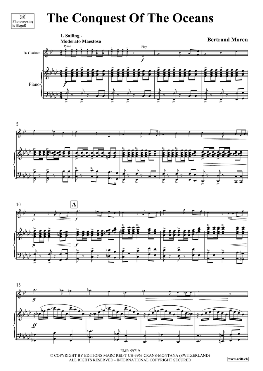 The Conquest Of The Oceans Clarinet Solo scores gallery preview page 5