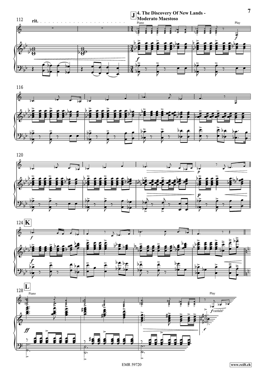 The Conquest Of The Oceans Bass Clarinet scores gallery preview page 9