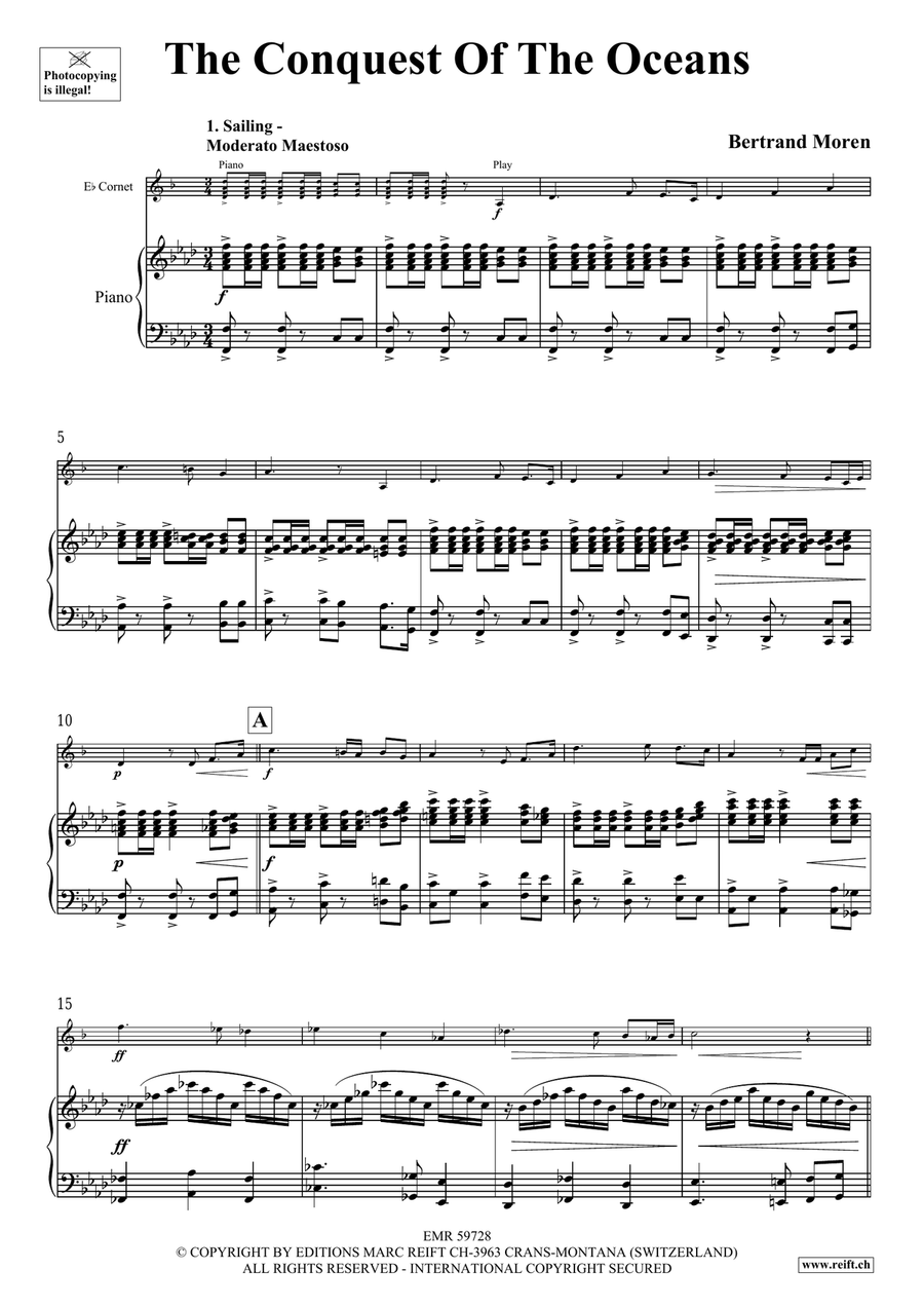 The Conquest Of The Oceans Cornet scores gallery preview page 5