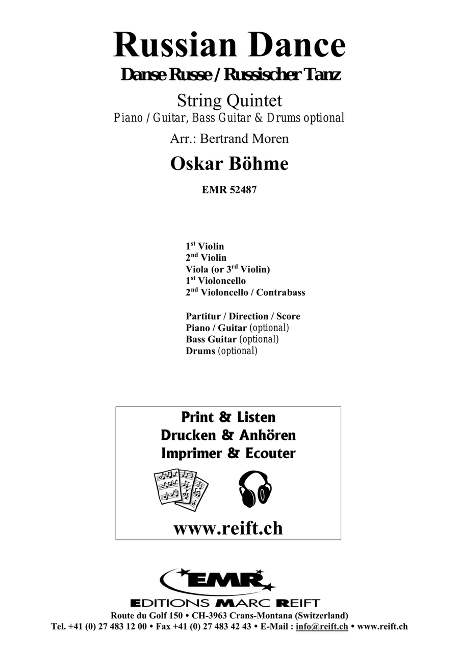 Russian Dance Russian Dance String Quintet scores gallery preview page 2