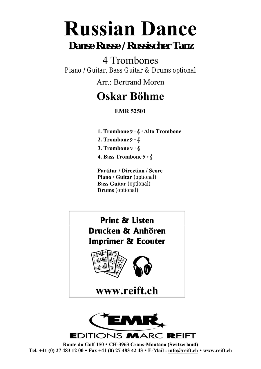 Russian Dance Russian Dance Trombone Quartet scores gallery preview page 2