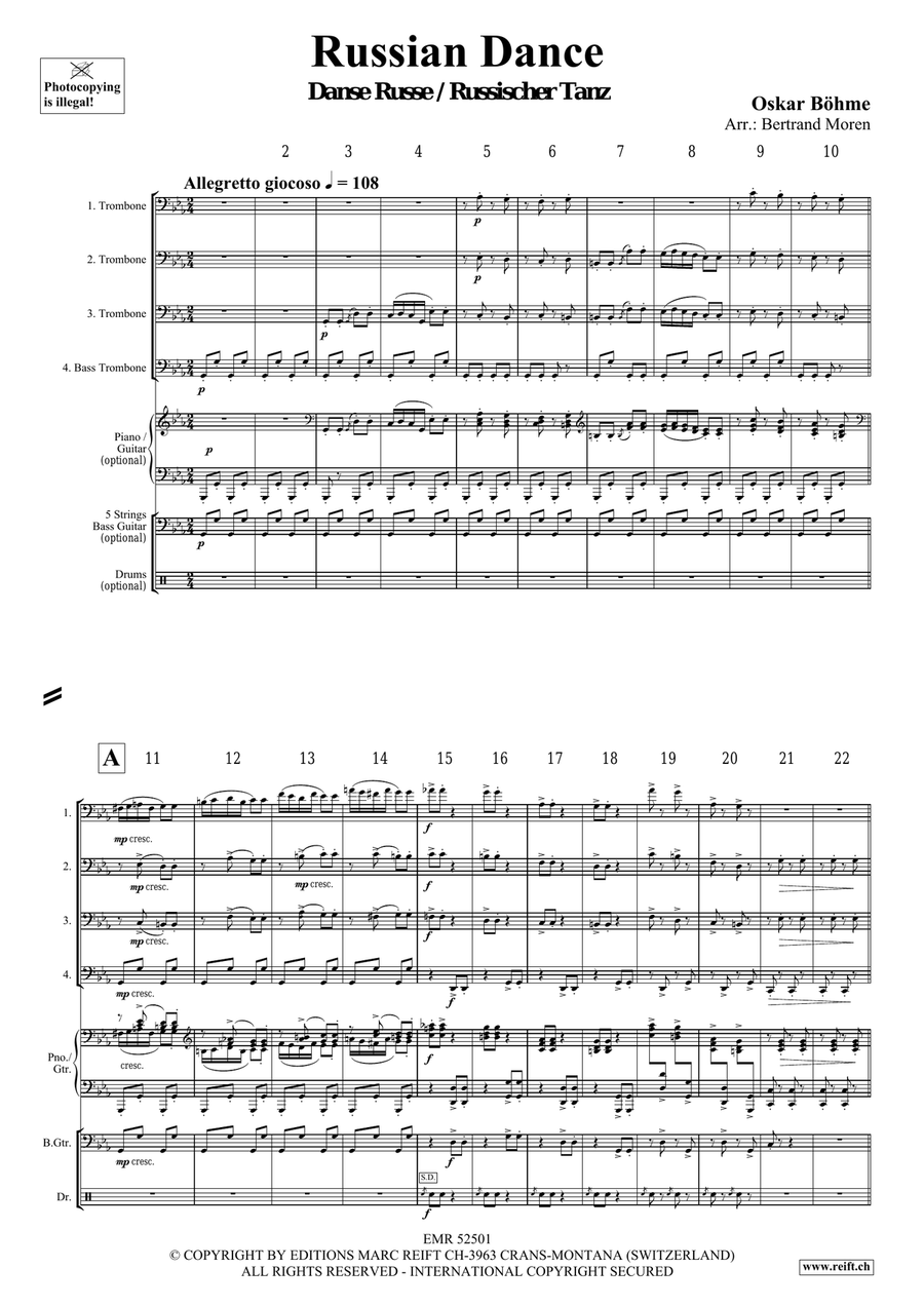 Russian Dance Russian Dance Trombone Quartet scores gallery preview page 3