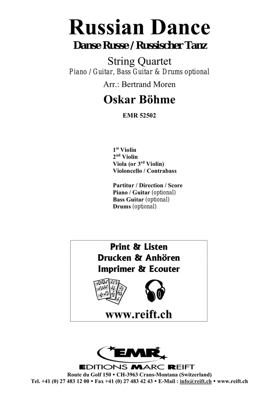 Russian Dance Russian Dance String Quartet scores gallery preview page 2