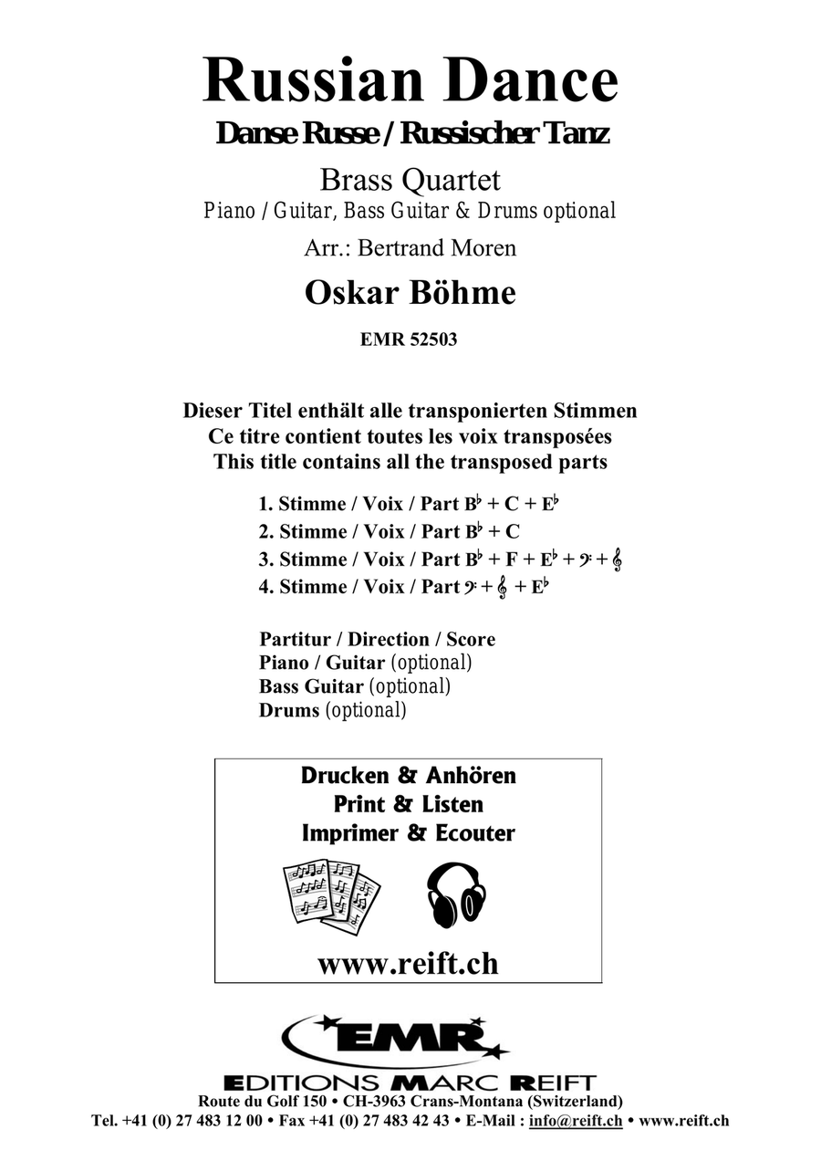 Russian Dance Russian Dance Brass Quartet scores gallery preview page 2