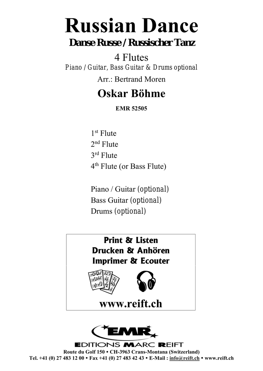 Russian Dance Russian Dance Flute Quartet scores gallery preview page 2
