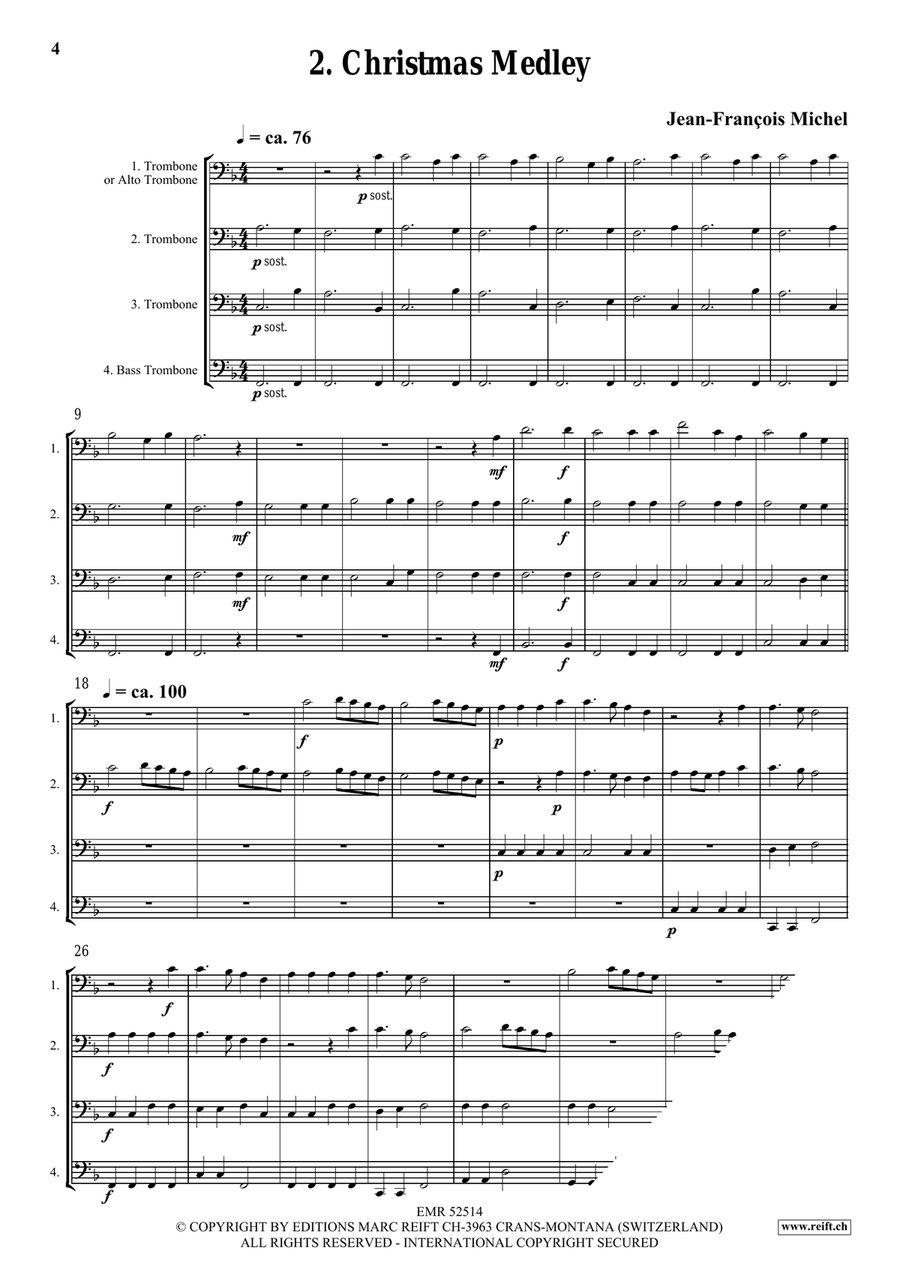 Viva La Musica Viva La Musica Trombone Quartet scores gallery preview page 5
