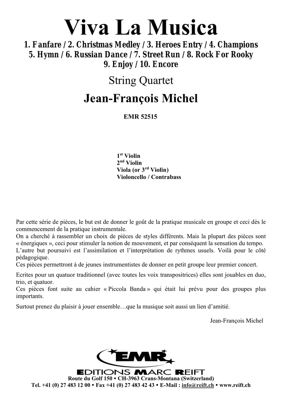 Viva La Musica Viva La Musica String Quartet scores gallery preview page 2