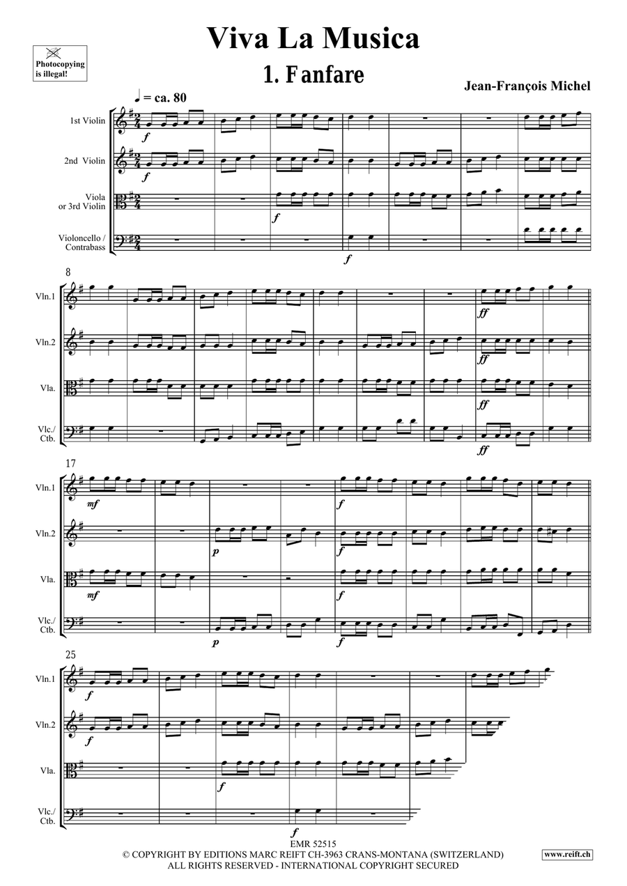 Viva La Musica Viva La Musica String Quartet scores gallery preview page 4