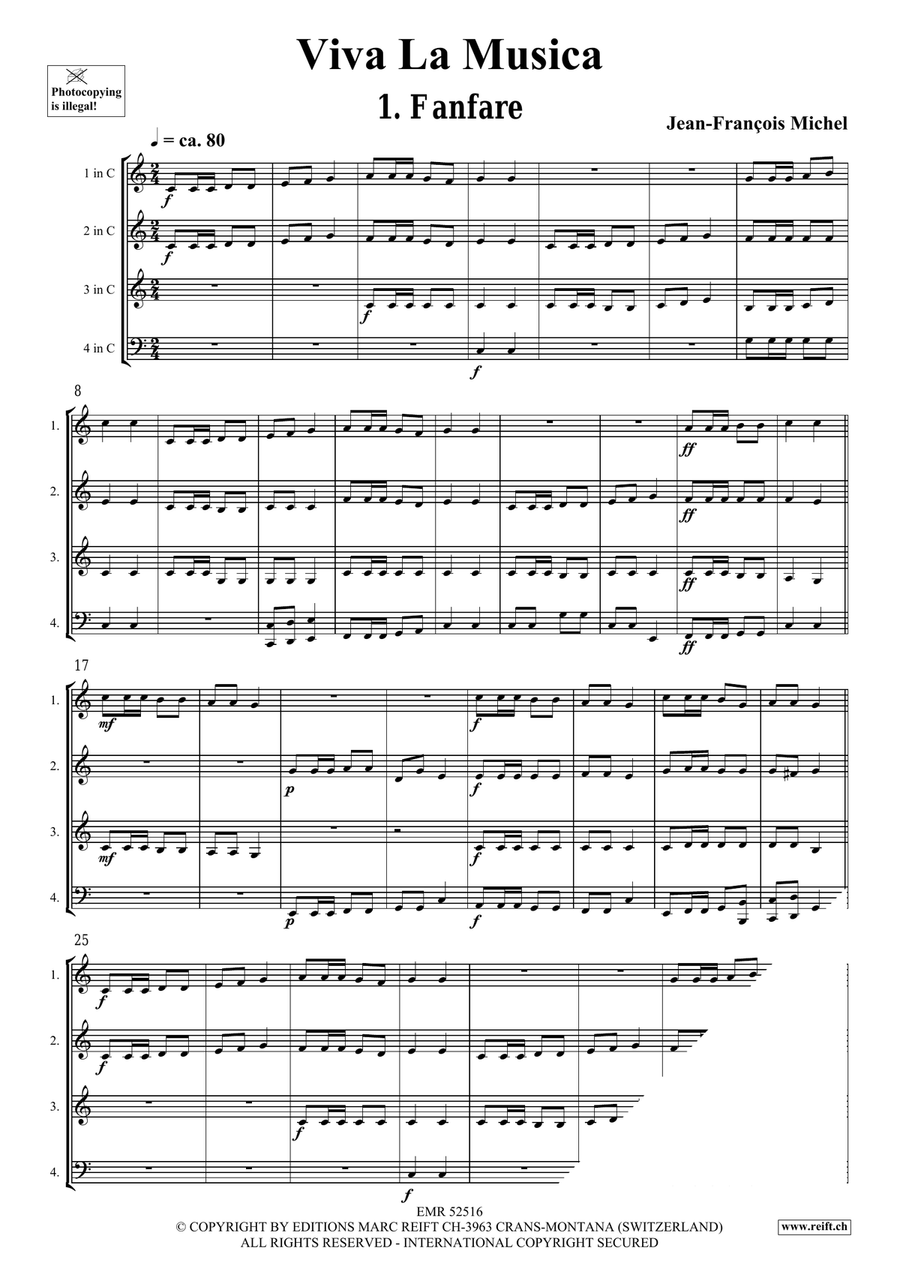 Viva La Musica Viva La Musica Woodwind Quartet scores gallery preview page 4