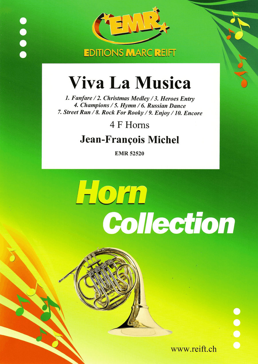 Viva La Musica Viva La Musica French Horn Quartet scores gallery preview page 1