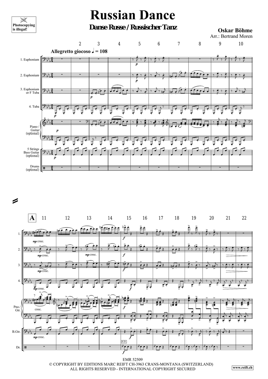 Russian Dance Russian Dance Tuba Quartet scores gallery preview page 3