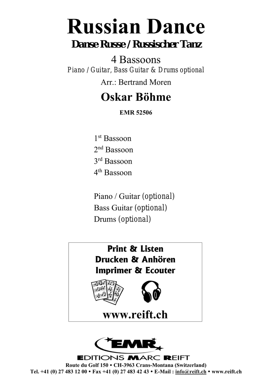 Russian Dance Russian Dance Bassoon Quartet scores gallery preview page 2