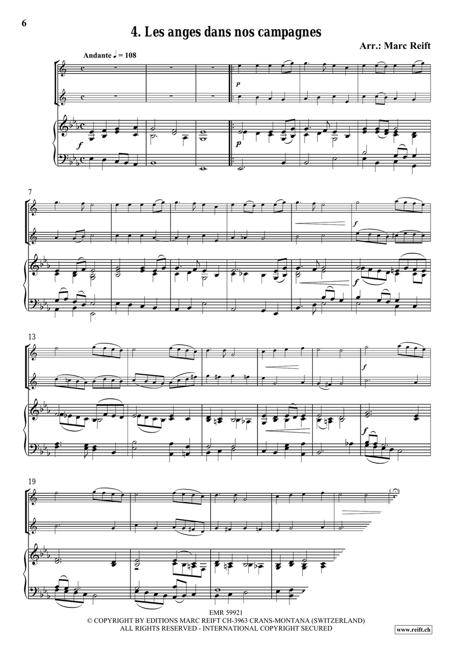35 Easy Christmas Duets 35 Easy Christmas Duets Alto Saxophone scores gallery preview page 6