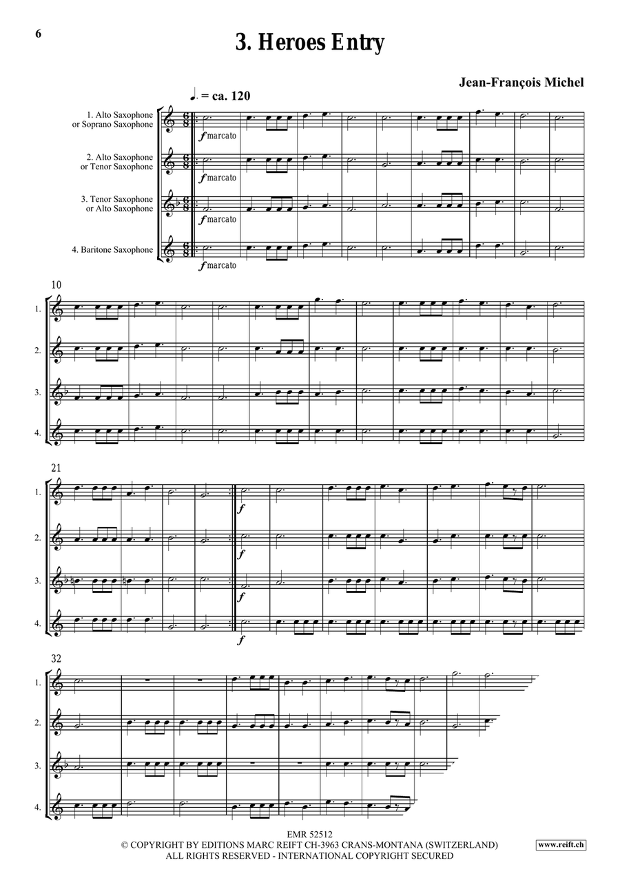 Viva La Musica Viva La Musica Saxophone Quartet scores gallery preview page 6