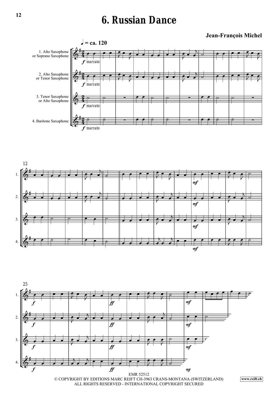 Viva La Musica Viva La Musica Saxophone Quartet scores gallery preview page 9