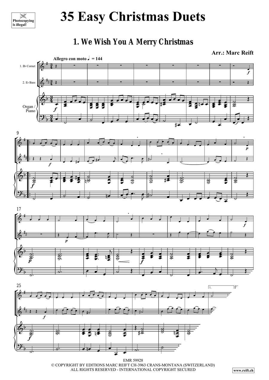 35 Easy Christmas Duets 35 Easy Christmas Duets Cornet scores gallery preview page 3