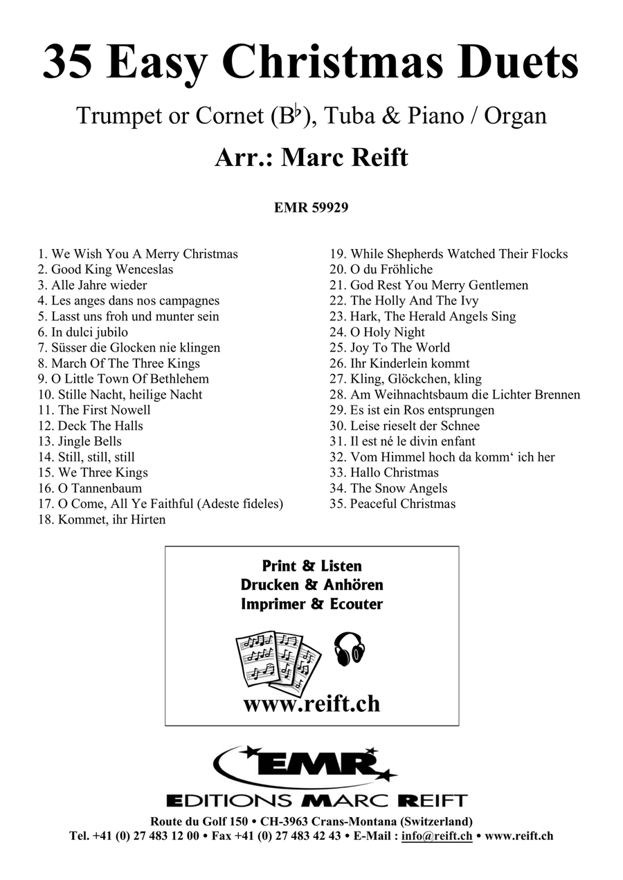 35 Easy Christmas Duets 35 Easy Christmas Duets Cornet scores gallery preview page 2